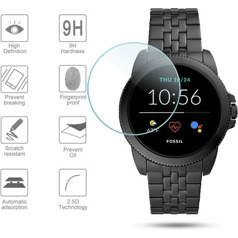 Lot De 4 Films De Protection D'écran Compatibles Fossil Gen 5E, Bord Incurvé 2,5D Dureté 9H En Verre Trempé Pour Fossil Gen 5E 42 Mm 6 Lot De 4 Films De Protection D'écran Compatibles Fossil Gen 5E, Bord Incurvé 2,5D Dureté 9H En Verre Trempé Pour Fossil Gen 5E 42 Mm – Image 4