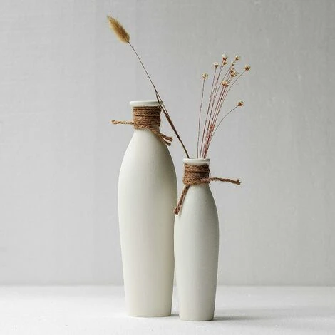 Lot De 2 Vases En Céramique, Vase Moderne Blanc, Décor Moderne En Céramique, Manteau De Feu, Décoration De Cheminée, Vase À Fleurs Moderne Rustique 3 Lot De 2 Vases En Céramique, Vase Moderne Blanc, Décor Moderne En Céramique, Manteau De Feu, Décoration De Cheminée, Vase À Fleurs Moderne Rustique