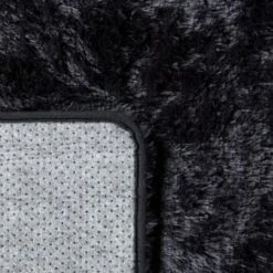 Paco Home Tapis De Salon Poils Longs Fausse Fourrure Shaggy Moelleux Monochrome 60x100 Cm, Noir -ATMOSPHERA || VIDAXL || Safavieh Soldes 77009214 3