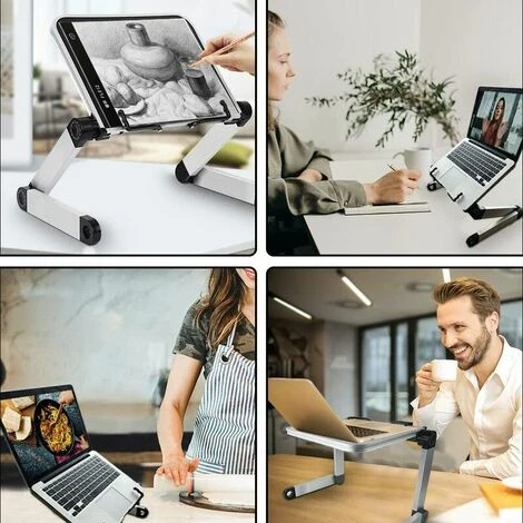 Support De Livre Réglable, Hauteur Et Angle Réglables, Support De Livre Ergonomique Avec Trombones Pour Grands Livres Scolaires,Tablette, Livres De Musique, Recettes De Cuisine 6 Support De Livre Réglable, Hauteur Et Angle Réglables, Support De Livre Ergonomique Avec Trombones Pour Grands Livres Scolaires,Tablette, Livres De Musique, Recettes De Cuisine – Image 4