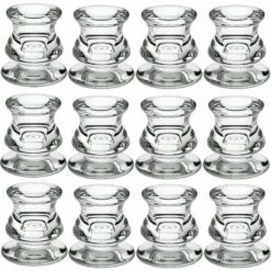 Lot De 12 Bougeoirs En Verre Transparent Pour Mariage, Rendez-vous Galant, Décoration D'intérieur Longziming