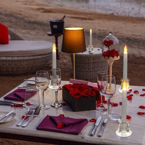 Lot De 12 Bougeoirs En Verre Transparent Pour Mariage, Rendez-vous Galant, Décoration D'intérieur Longziming 4 Lot De 12 Bougeoirs En Verre Transparent Pour Mariage, Rendez-vous Galant, Décoration D'intérieur Longziming – Image 2