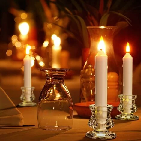 Lot De 12 Bougeoirs En Verre Transparent Pour Mariage, Rendez-vous Galant, Décoration D'intérieur Longziming 5 Lot De 12 Bougeoirs En Verre Transparent Pour Mariage, Rendez-vous Galant, Décoration D'intérieur Longziming – Image 3