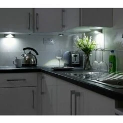 Lanterne Triangulaire En Acier Inoxydable LED Avec Projecteur Intégré Armoire D'éclairage De Cuisine Armoire D'exposition Armoire D'armoire à Meubles. -ATMOSPHERA || VIDAXL || Safavieh Soldes 78043308 5