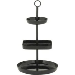 Serviteur Métal Et Résine Noir