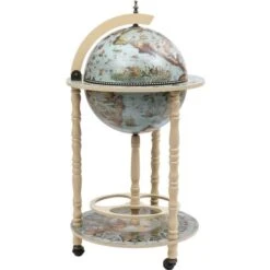 Nova Cantinetta Avec Un Globe De Bar Avec L'eucalyptus Prend En Charge Diverses Couleurs Couleur : Bleu Et Blanc