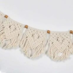 Tenture Murale Tissee En Maison Bohemienne Decoration D'art Geometrique, Belle Légère Et Élégante, Pour Salon Chambre Mariage Célébration, 90x 20 Cm -ATMOSPHERA || VIDAXL || Safavieh Soldes 78534887 2