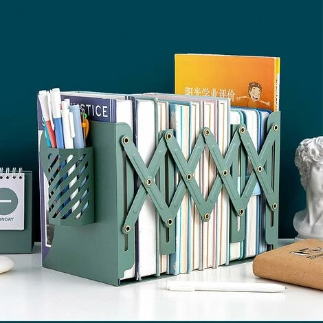 Serre-Livres Réglable En Métal Télescopique, Antidérapant Serre-Livres Robustes Avec Porte-Stylo, Serre-Livres Fer Maison Bureau L'école Bibliothèque 7 Serre-Livres Réglable En Métal Télescopique, Antidérapant Serre-Livres Robustes Avec Porte-Stylo, Serre-Livres Fer Maison Bureau L'école Bibliothèque – Image 5