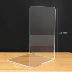 Support De Livre En Acrylique Transparent, Bibliothèque De Bureau, étagère De Tri Pour Fichiers De Manuels, Accessoires De Papeterie, Organisateur De Bureau,1pc Transparent