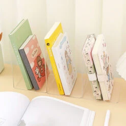 Support De Livre En Acrylique Transparent, Bibliothèque De Bureau, étagère De Tri Pour Fichiers De Manuels, Accessoires De Papeterie, Organisateur De Bureau,1pc Transparent -ATMOSPHERA || VIDAXL || Safavieh Soldes 78766946 4