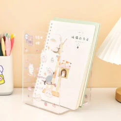 Support De Livre En Acrylique Transparent, Bibliothèque De Bureau, étagère De Tri Pour Fichiers De Manuels, Accessoires De Papeterie, Organisateur De Bureau,1pc Transparent -ATMOSPHERA || VIDAXL || Safavieh Soldes 78766946 5