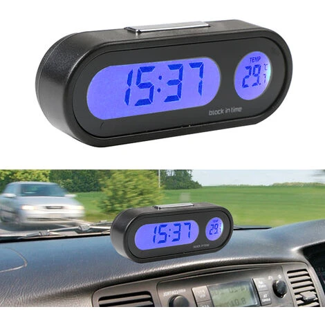 Mini Horloge Numérique Pour Voiture, Affichage LCD, Tableau De Bord, Support Auto-adhésif, Horloge Numérique électronique Pour Véhicule 3 Mini Horloge Numérique Pour Voiture, Affichage LCD, Tableau De Bord, Support Auto-adhésif, Horloge Numérique électronique Pour Véhicule