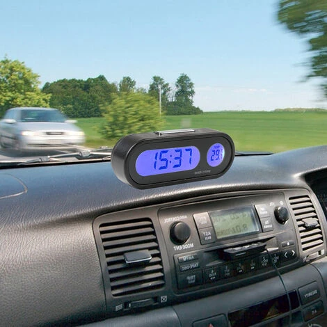 Mini Horloge Numérique Pour Voiture, Affichage LCD, Tableau De Bord, Support Auto-adhésif, Horloge Numérique électronique Pour Véhicule 4 Mini Horloge Numérique Pour Voiture, Affichage LCD, Tableau De Bord, Support Auto-adhésif, Horloge Numérique électronique Pour Véhicule – Image 2