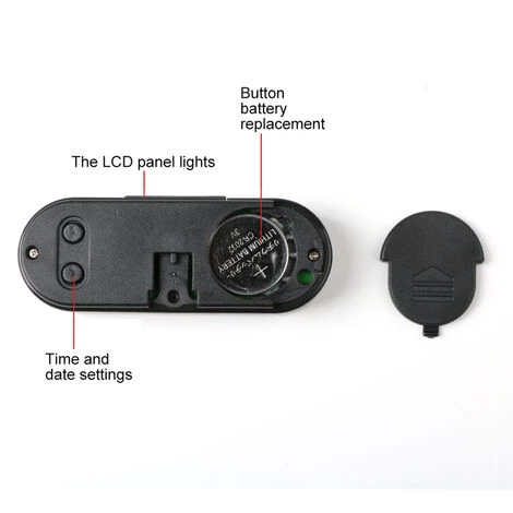 Mini Horloge Numérique Pour Voiture, Affichage LCD, Tableau De Bord, Support Auto-adhésif, Horloge Numérique électronique Pour Véhicule 7 Mini Horloge Numérique Pour Voiture, Affichage LCD, Tableau De Bord, Support Auto-adhésif, Horloge Numérique électronique Pour Véhicule – Image 5