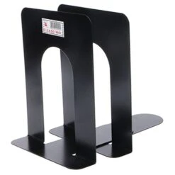 Serre-livres En Métal Style Simple, Support En Fer, Supports De Bureau Antidérapants Pour Livres Y98A,Black