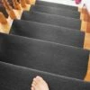 Tapis De Marche D'escalier Tapis D'escalier Auto-adhésifs, 15 Pièces, Noir