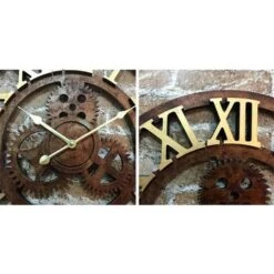 Silencieux 3D Style Européen Rétro Créatif Horloge Murale Industrielle Engrenage Art Personnalité Salon Décoration Horloge 30cm -ATMOSPHERA || VIDAXL || Safavieh Soldes 78922303 3