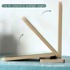 Miroir De Maquillage En Bois Miroir De Table En Bois Miroir De Bureau Portable Miroir Cosmétique Avec Cadre En Bois(Rectangle) 9 Miroir De Maquillage En Bois Miroir De Table En Bois Miroir De Bureau Portable Miroir Cosmétique Avec Cadre En Bois(Rectangle) -ATMOSPHERA || VIDAXL || Safavieh Soldes 78950065 3