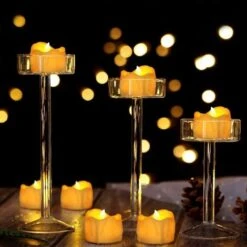 Bougie LED, Lot De 12 Bougie LED Sans Flamme Avec Minuteur, Bougie Led Flamme Vacillante Pour Noël, Pâques, Mariage, Fête (Blanc Chaud) 9 Bougie LED, Lot De 12 Bougie LED Sans Flamme Avec Minuteur, Bougie Led Flamme Vacillante Pour Noël, Pâques, Mariage, Fête (Blanc Chaud) -ATMOSPHERA || VIDAXL || Safavieh Soldes 79059525 3