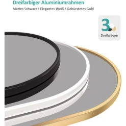 EMKE Miroir Sur Pied 140 X 40 Cm, Miroir Pleine Longueur Avec Cadre En Aluminium Pour Salon, Chambre, Vestiaire, Doré -ATMOSPHERA || VIDAXL || Safavieh Soldes 79260147 4