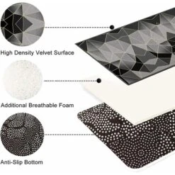 Tapis De Cuisine Tapis Long Couloir, Lavable Antiderapant Motifs Géométriques Tapis Cuisine Tapis Chambre Adulte Tapis Cuisine Devant Evier Pour Cuisine, Couloir, Passage, Chambre -ATMOSPHERA || VIDAXL || Safavieh Soldes 79319927 3