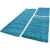 Paco Home Tour De Lit Tapis De Couloir Tapis Shaggy Poils Hauts Uni Turquoise 3 Pièces 2x 60x100 / 1x 70x250 Cm -ATMOSPHERA || VIDAXL || Safavieh Soldes 79328157 1