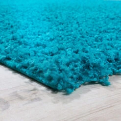 Paco Home Tour De Lit Tapis De Couloir Tapis Shaggy Poils Hauts Uni Turquoise 3 Pièces 2x 60x100 / 1x 70x250 Cm -ATMOSPHERA || VIDAXL || Safavieh Soldes 79328157 2