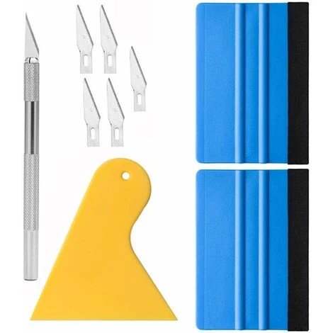 Outil De Pose Pour Film Adhésif Outil De Pellicule De Vinyle Outil De Film Pour Fenêtre Outil De Teinte Pour Fenêtre Outil De Papier Peint Avec Raclette En Feutre, Couteau Pour Passe-temps 3 Outil De Pose Pour Film Adhésif Outil De Pellicule De Vinyle Outil De Film Pour Fenêtre Outil De Teinte Pour Fenêtre Outil De Papier Peint Avec Raclette En Feutre, Couteau Pour Passe-temps