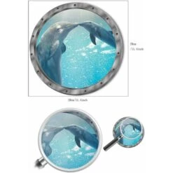 Graz Design Sticker Mural 3D Motif Dauphins Et Tortues -ATMOSPHERA || VIDAXL || Safavieh Soldes 79630053 4