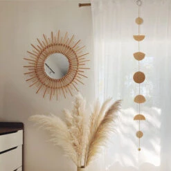 Phase De Lune Tenture Murale Lune Décor Décorations Murales Avec Chaînes En Métal Pour Bureau Pépinière Chambre Fenêtre Décoratif Mur Art Ornements -ATMOSPHERA || VIDAXL || Safavieh Soldes 79947801 2