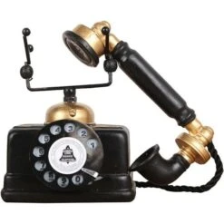 Loft Industriel Retro Modele De Telephone Fixe Rotatif Artisanat Decoration De Boutique Cafe Salon Decorations De Fenetre Decorations Accessoires De Photographie -ATMOSPHERA || VIDAXL || Safavieh Soldes 80302585 3