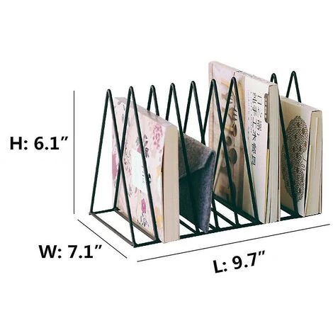 Porte-revues En Acier En Forme De Triangle Noir 4 Porte-revues En Acier En Forme De Triangle Noir – Image 2