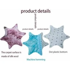 AIDUCHO Tapis Moelleux En Peluche Tapis Décor Couverture Grand Doux Dégradé Tie Dye Tapis De Fourrure Tapis Confortable Pour Enfants Bébé Salon Chambre Chameau Ondulation De L'eau Brune 40x60cm -ATMOSPHERA || VIDAXL || Safavieh Soldes 80890362 3