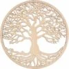 Décoration Murale Arbre De Vie En Bois Arbre De Vie Art Mural - Cadeau De Pendaison De Crémaillère Décoration De La Maison Sculpture Murale Intérieure Et Extérieure -ATMOSPHERA || VIDAXL || Safavieh Soldes 80937284 1