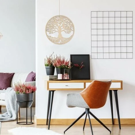 Décoration Murale Arbre De Vie En Bois Arbre De Vie Art Mural - Cadeau De Pendaison De Crémaillère Décoration De La Maison Sculpture Murale Intérieure Et Extérieure 6 Décoration Murale Arbre De Vie En Bois Arbre De Vie Art Mural - Cadeau De Pendaison De Crémaillère Décoration De La Maison Sculpture Murale Intérieure Et Extérieure – Image 4