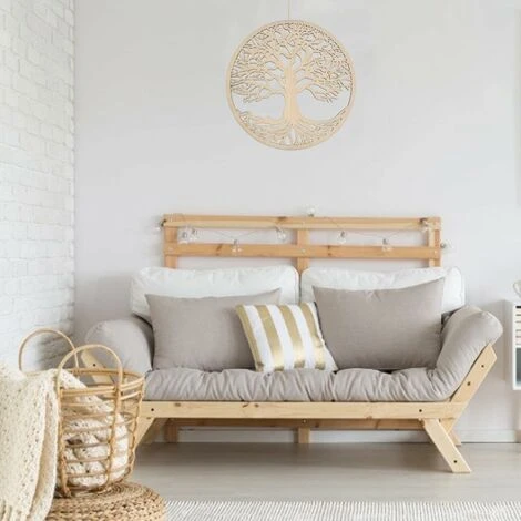 Décoration Murale Arbre De Vie En Bois Arbre De Vie Art Mural - Cadeau De Pendaison De Crémaillère Décoration De La Maison Sculpture Murale Intérieure Et Extérieure 7 Décoration Murale Arbre De Vie En Bois Arbre De Vie Art Mural - Cadeau De Pendaison De Crémaillère Décoration De La Maison Sculpture Murale Intérieure Et Extérieure – Image 5
