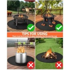 Tapis De Gril, Tapis De Sol Pliable Pour Barbecue Double Face Coussinets En Silicone Ignifuge Réutilisable Tapis De Protection De Sol Pour Barbecue Pour Camping En (32inch) 9 Tapis De Gril, Tapis De Sol Pliable Pour Barbecue Double Face Coussinets En Silicone Ignifuge Réutilisable Tapis De Protection De Sol Pour Barbecue Pour Camping En (32inch) -ATMOSPHERA || VIDAXL || Safavieh Soldes 80956910 3