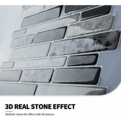 10 Pièces,Carrelage Adhésif Mural,Crédence De Cuisine En Vinyle,Sticker Muraux Marbre,30x30cm,Gris 10 10 Pièces,Carrelage Adhésif Mural,Crédence De Cuisine En Vinyle,Sticker Muraux Marbre,30x30cm,Gris -ATMOSPHERA || VIDAXL || Safavieh Soldes 80970766 4