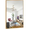 NeuType Miroir Mural Rectangulaire 61x91cm Miroir à Suspendre Doré Dressing Mirroir Pour Salon Chambre Salle De Bain Couloir Cadre En Alliage D'aluminium -ATMOSPHERA || VIDAXL || Safavieh Soldes 80974085 1