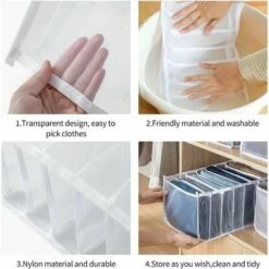 Boîte De Rangement Pour Jeans,4 Pièces Organisateur De Garde-robe,Rangements Boîtes De Jeans,Boîte Séparation Maille Tiroir à Vêtements, Pour Pantalons, Jeans, Pulls,T-Shirt,Pantalon,Chemises 10 Boîte De Rangement Pour Jeans,4 Pièces Organisateur De Garde-robe,Rangements Boîtes De Jeans,Boîte Séparation Maille Tiroir à Vêtements, Pour Pantalons, Jeans, Pulls,T-Shirt,Pantalon,Chemises -ATMOSPHERA || VIDAXL || Safavieh Soldes 81194196 4