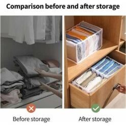 Boîte De Rangement Pour Jeans,4 Pièces Organisateur De Garde-robe,Rangements Boîtes De Jeans,Boîte Séparation Maille Tiroir à Vêtements, Pour Pantalons, Jeans, Pulls,T-Shirt,Pantalon,Chemises 11 Boîte De Rangement Pour Jeans,4 Pièces Organisateur De Garde-robe,Rangements Boîtes De Jeans,Boîte Séparation Maille Tiroir à Vêtements, Pour Pantalons, Jeans, Pulls,T-Shirt,Pantalon,Chemises -ATMOSPHERA || VIDAXL || Safavieh Soldes 81194196 5