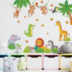 Stickers Muraux Animaux De La Jungle Autocollants Muraux Chocolatier Tropical Sticker Mural Singe Koala Pour Chambre De Bébé Pépinière D'enfant Décoration Murale De La Maison 10 Stickers Muraux Animaux De La Jungle Autocollants Muraux Chocolatier Tropical Sticker Mural Singe Koala Pour Chambre De Bébé Pépinière D'enfant Décoration Murale De La Maison -ATMOSPHERA || VIDAXL || Safavieh Soldes 81267114 4