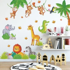 Stickers Muraux Animaux De La Jungle Autocollants Muraux Chocolatier Tropical Sticker Mural Singe Koala Pour Chambre De Bébé Pépinière D'enfant Décoration Murale De La Maison 11 Stickers Muraux Animaux De La Jungle Autocollants Muraux Chocolatier Tropical Sticker Mural Singe Koala Pour Chambre De Bébé Pépinière D'enfant Décoration Murale De La Maison -ATMOSPHERA || VIDAXL || Safavieh Soldes 81267114 5