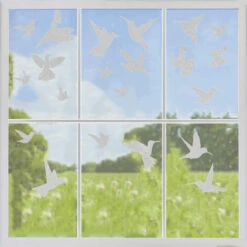 Autocollants D'Oiseau Anti-Collision Larges Autocollants De Fenêtre Pour Empêchement D’Impact D'Oiseau Autocollants Anti-Oiseaux Sur Porte Verre Autocollants Translucides/Poussiéreux -ATMOSPHERA || VIDAXL || Safavieh Soldes 81267332 3