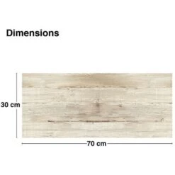Bandeau PVC Lot De 2 : L 70cmxH 30cm Bois Brut -ATMOSPHERA || VIDAXL || Safavieh Soldes 81285122 3
