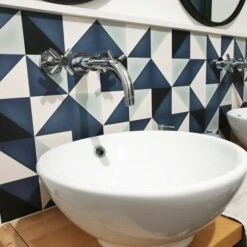 Bandeau PVC Lot De 2 : L 70cmxH 30cm Scandi Indigo -ATMOSPHERA || VIDAXL || Safavieh Soldes 81285172 5