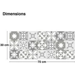 Bandeau PVC Lot De 2 : L 70cmxH 30cm Tendance Ciment Gris 9 Bandeau PVC Lot De 2 : L 70cmxH 30cm Tendance Ciment Gris -ATMOSPHERA || VIDAXL || Safavieh Soldes 81285240 3