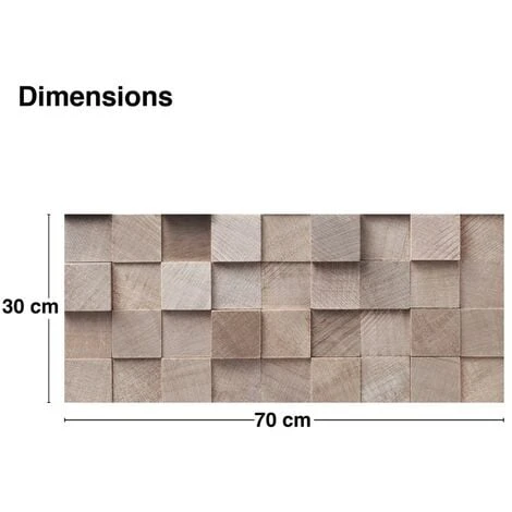 Bandeau PVC Lot De 2 : L 70cmxH 30cm Wood 5 Bandeau PVC Lot De 2 : L 70cmxH 30cm Wood – Image 3