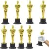 8 Pièces Trophées D'or, Moule De Figurine Oscar, Trophée En Plastique, Pour La Cérémonie De Remise Des Prix, Les Prix De Fête, La Célébration Sportive -ATMOSPHERA || VIDAXL || Safavieh Soldes 81558575 1