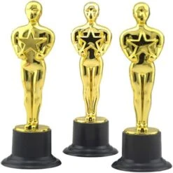 8 Pièces Trophées D'or, Moule De Figurine Oscar, Trophée En Plastique, Pour La Cérémonie De Remise Des Prix, Les Prix De Fête, La Célébration Sportive -ATMOSPHERA || VIDAXL || Safavieh Soldes 81558575 4